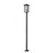 Z-Lite Aspen 3 Light Outdoor Post Mounted Fixture, Black And Clear Seedy 554PHXLS-536P-BK - alternate 2
